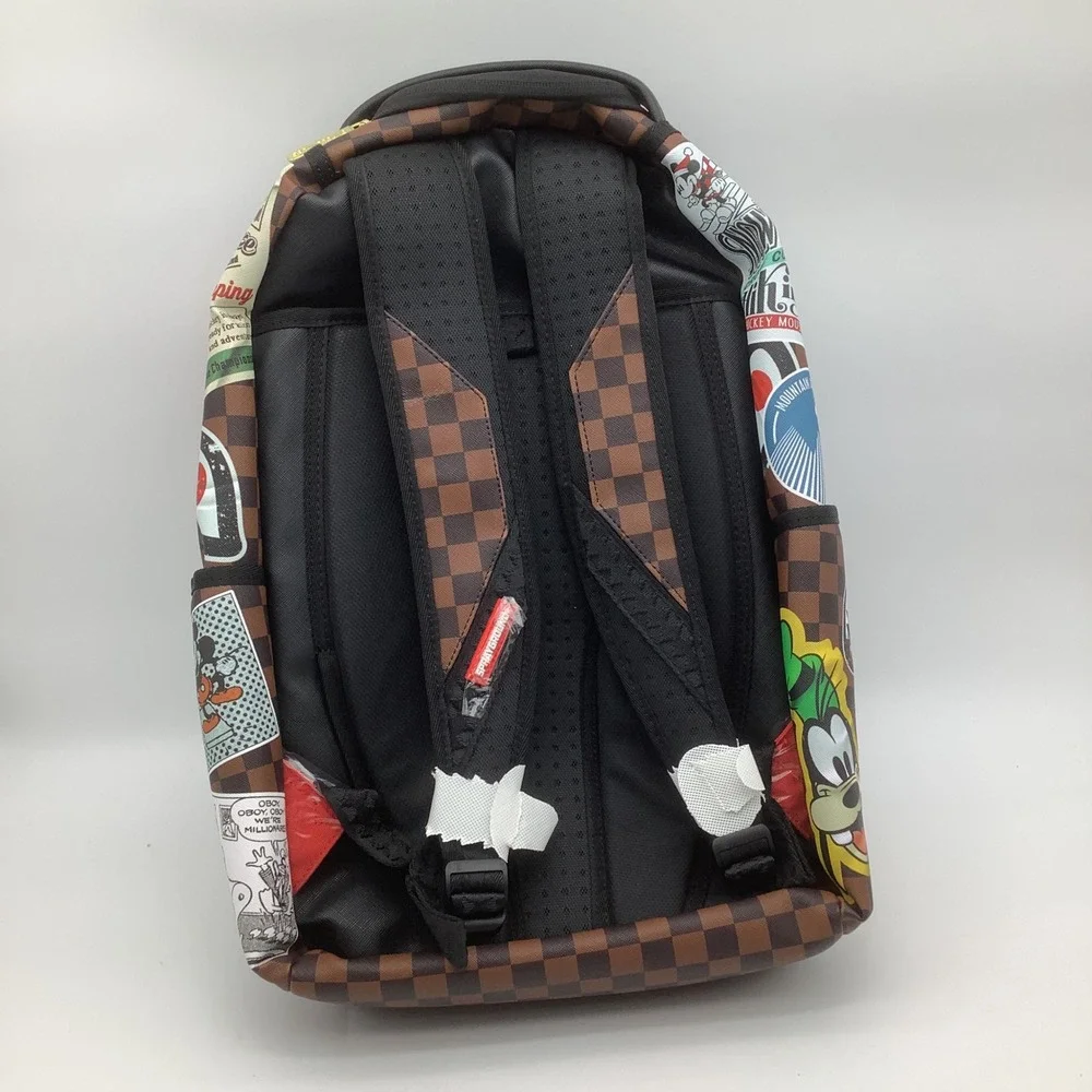 Sprayground x Disney Mickey Mouse Special Edition Checkered Backpack NWT